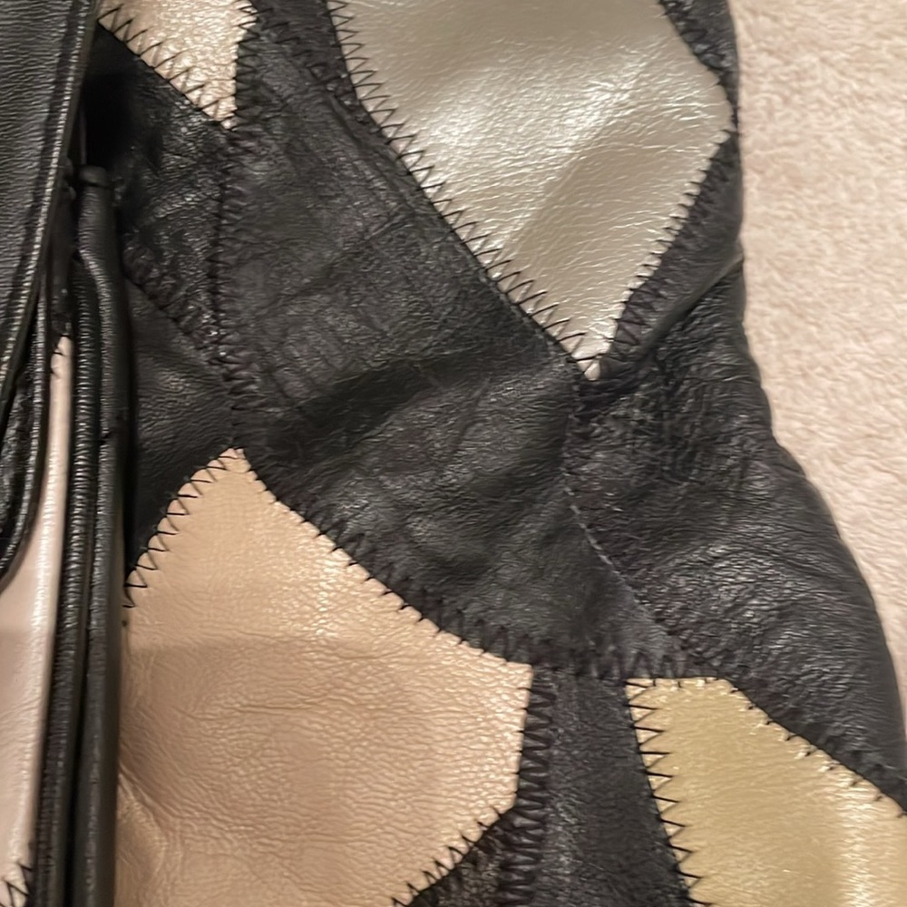Leather Patchwork Tote - image 8